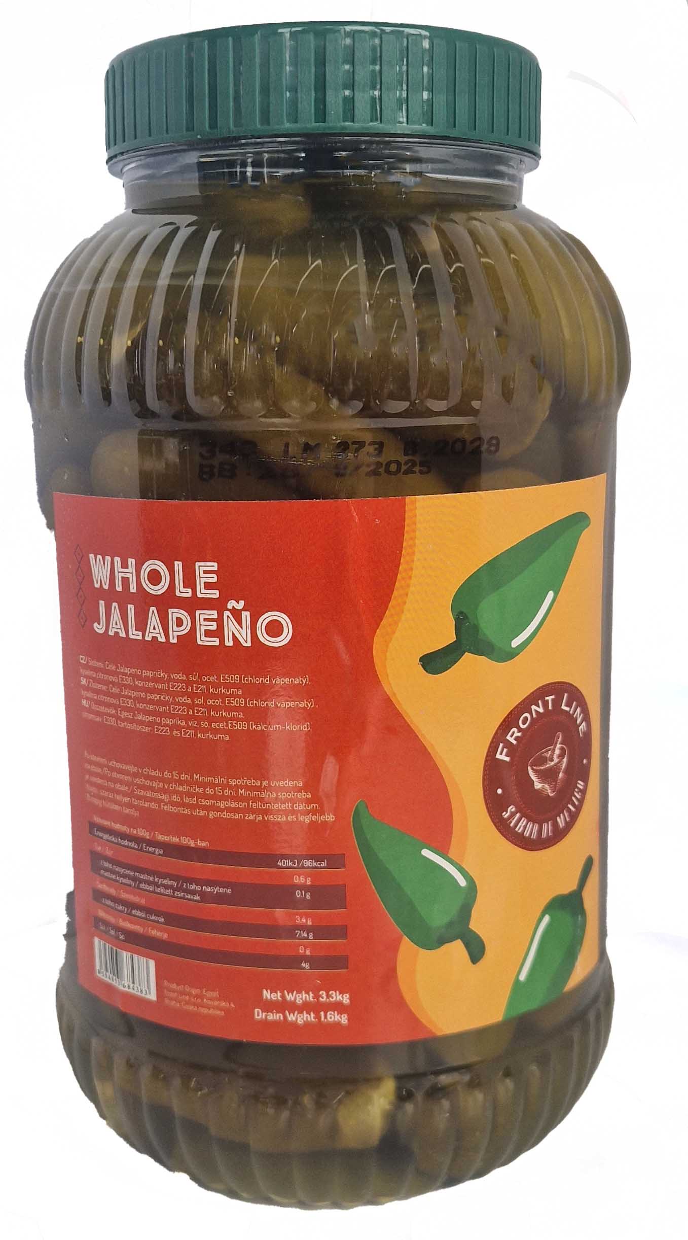 Green Whole Jalapeno 3,7l